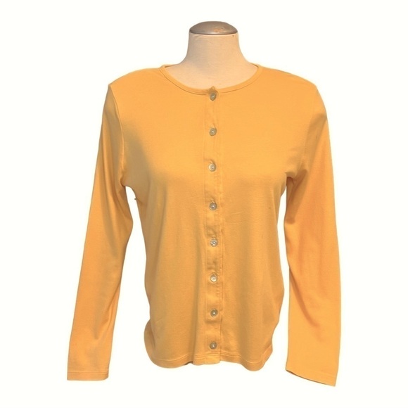 LL Bean Supima Cotton Cardigans (blue or yellow) - Picture 5 of 14